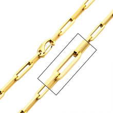 Load image into Gallery viewer, Gold IP Steel Paperclip Link Chain Necklace