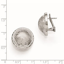 Load image into Gallery viewer, Leslie&#39;s SS Radiant Essence Rhodium-Plated Brushed And D/C Earrings