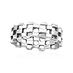 Checkered Silver Band