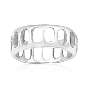 Slotted Silver Band
