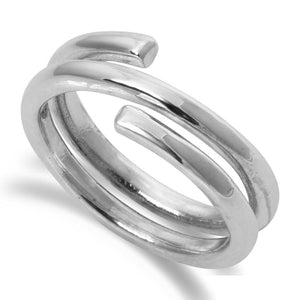 Silver Spiral Ring