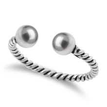 Load image into Gallery viewer, Silver Twisted Wire Ring