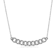 Load image into Gallery viewer, Sterling Silver Linked Circle Necklace