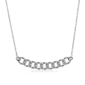 Sterling Silver Linked Circle Necklace