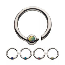Load image into Gallery viewer, Synthetic Opal Hinged Segment Rings