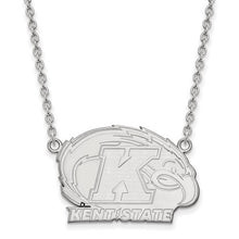 Load image into Gallery viewer, Sterling S. Rh-P LogoArt Kent State University Large Pendant With Necklace