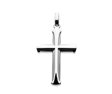 Load image into Gallery viewer, Stainless Steel Apostle Cross Pendant with Steel Bold Box Chain