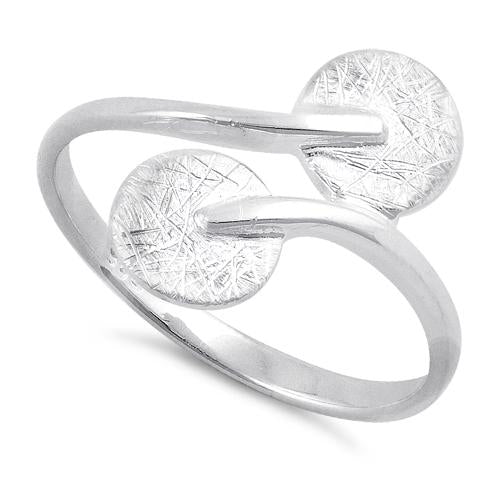 Sterling Silver Double Circle Ring-6
