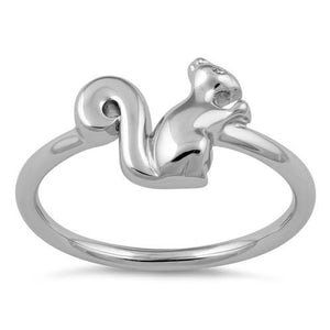 Sterling Silver Squirrel Ring